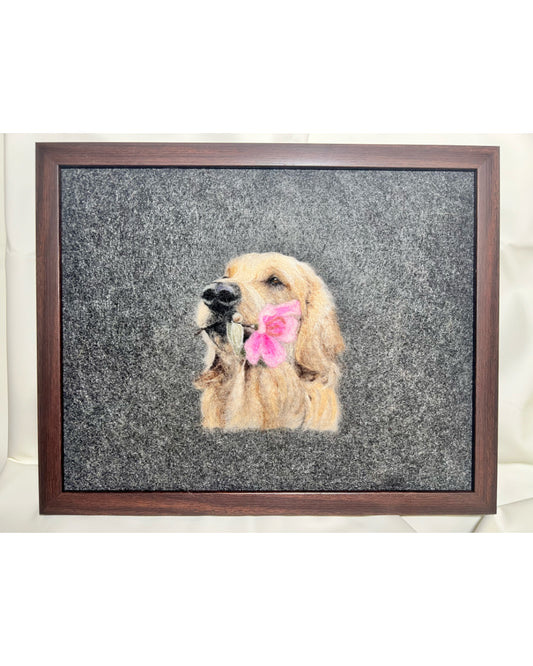 Custom Wool Felted Pet Portraits